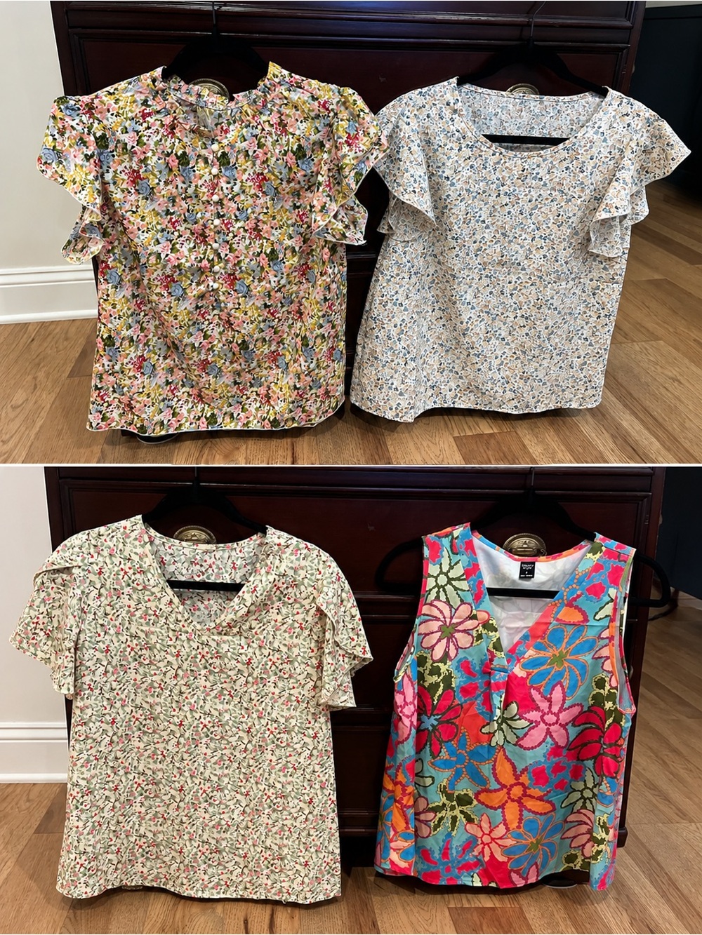 🌸 Medium–Large Floral Blouse Bundle 🌸